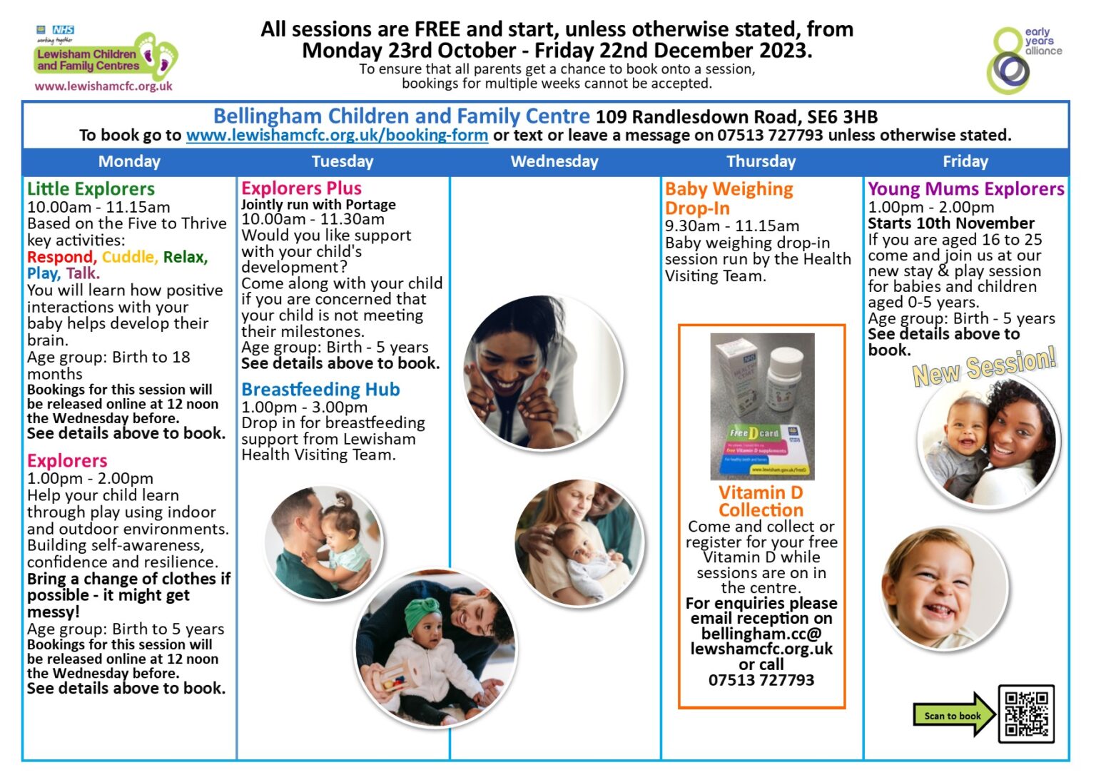 Timetable - Lewisham Children & Family Centre