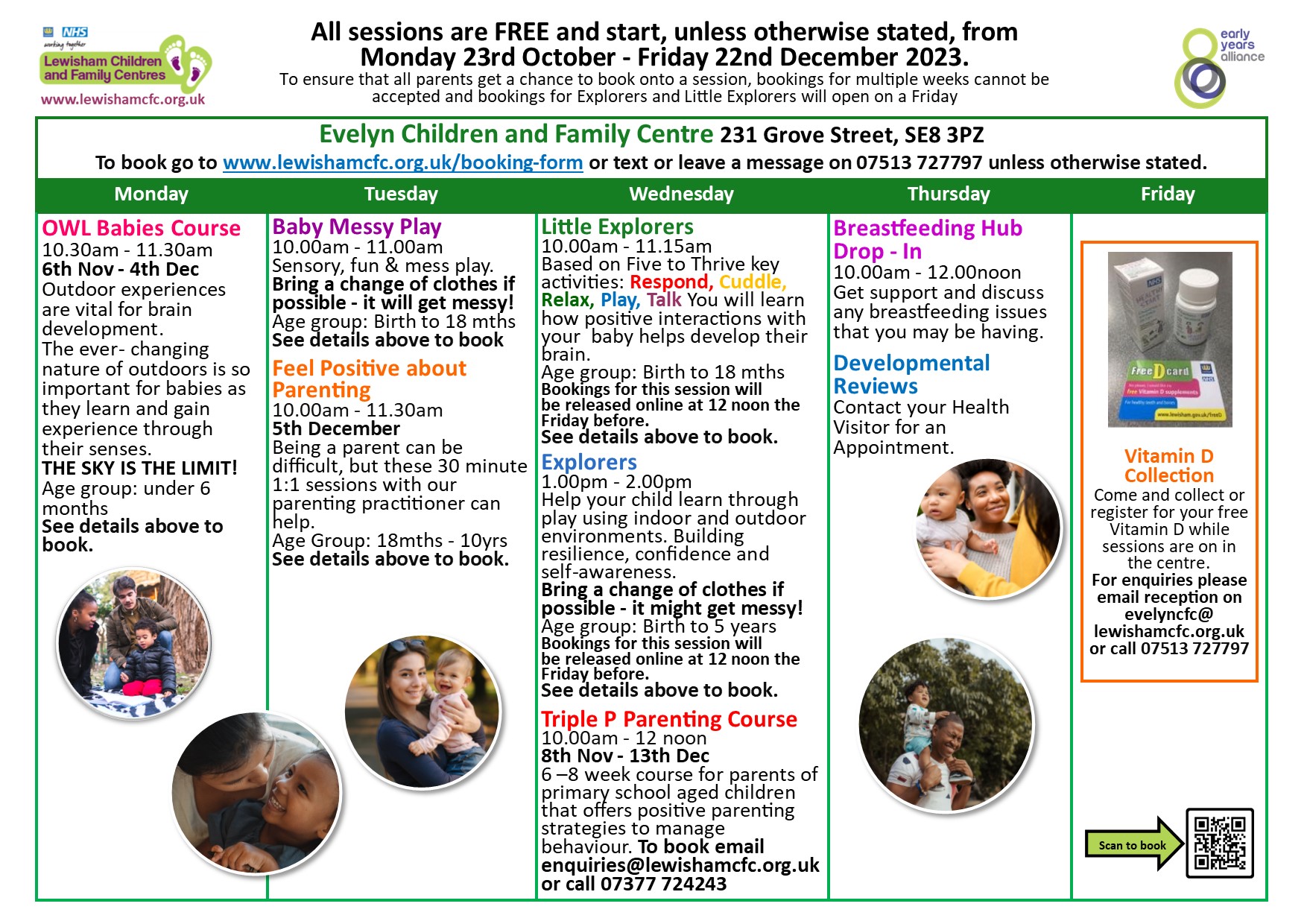 Timetable - Lewisham Children & Family Centre